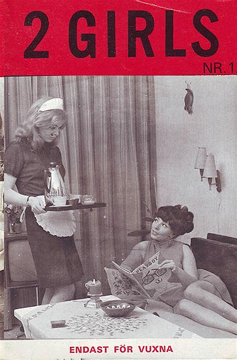 Vintage Swedish Adult Magazine 2 Girls 1960s Lesbian