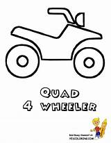 Wheeler Coloring Draw Four Pages Clipart Clip Atv Library Cliparts Popular Related Three sketch template