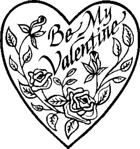 valentine day heart printable coloring sheets coloring pages