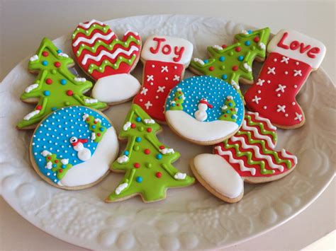 monograms cake christmas cut  sugar cookies  royal icing