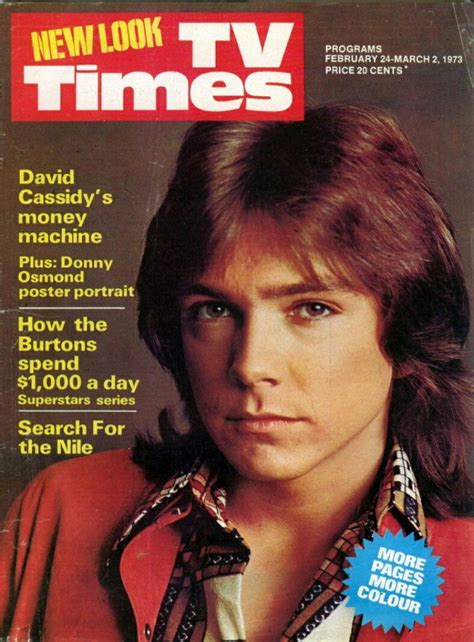 Tv Times Magazines David Cassidy 1970s Tv Shows Tv Times