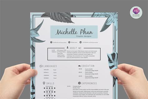 Modern Resume Template ~ Resume Templates ~ Creative Market