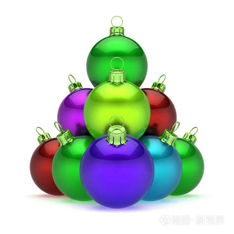 day baubles group decoration multicolor merry xmas greeting