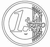 Coins Euro sketch template
