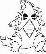 Tyranitar Coloring Pages Pokemon Getcolorings Color Printable Template sketch template