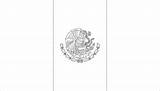 Flag Mexico Color Coloring Sheets sketch template