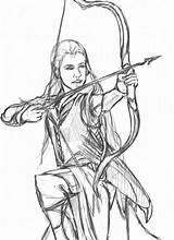 Hobbit Coloring Pages Legolas Do Printable Choose Board Drawing Lord Rings sketch template