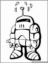 Coloring Robot Pages Toy Fun Kids Color sketch template
