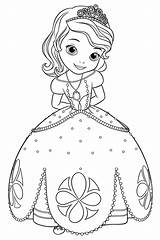 Pages Sofia Coloring First Disney Princess Printable Book Sophia Online Choose Board sketch template