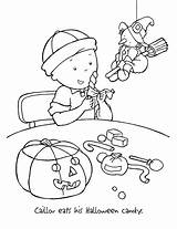 Caillou Kids sketch template