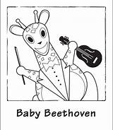 Beethoven Coloringhome sketch template