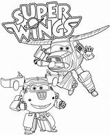 Coloring Bello Super Wings Donnie Superwings Color Print sketch template