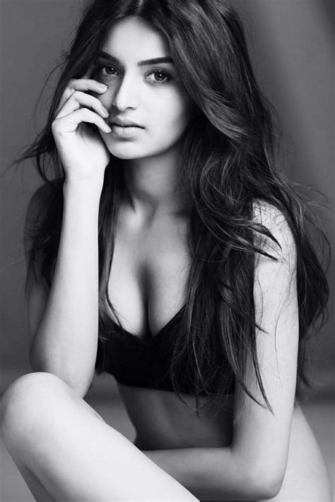 nidhi agarwal in black beautiful indian actress most