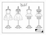 Bristol Coloring Dress sketch template