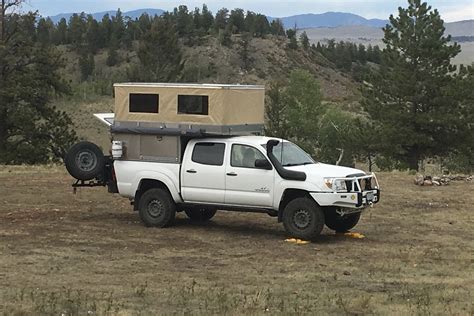 ovrlnd campers releases  pop top camper shell truck camper adventure