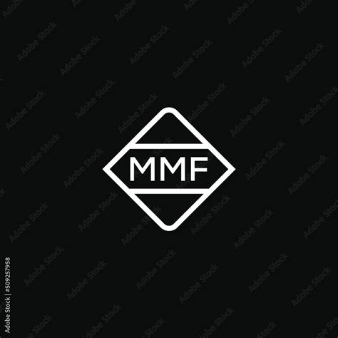 mmf 3 letter design for logo and icon mmf monogram logo vector