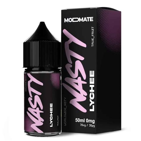 lychee från nasty modmate 50ml nikotinfri shortfill premiumvape