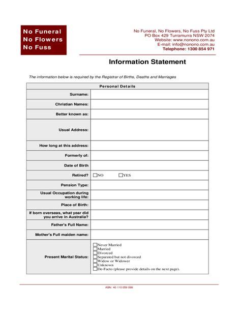 printable funeral checklist