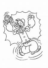 Popeye Colorir Sailor Ausmalen Espinafre Seemann Marinheiro Spinach Spinat Isst Forces Ausmalbilder Prenant Colorier Comendo Hellokids Drucken sketch template