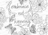 Knowing Embrace Inspirational sketch template