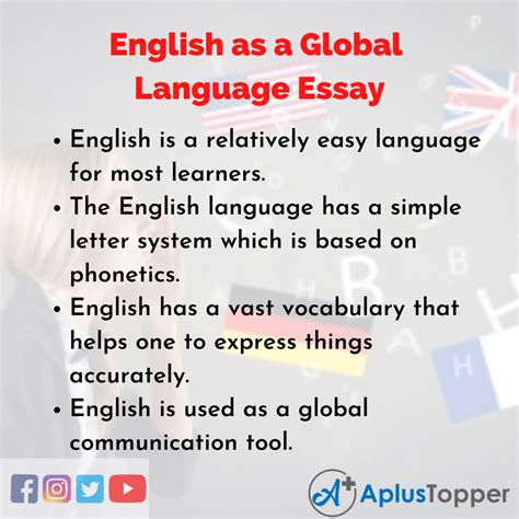 english   global language essay essay  english   global