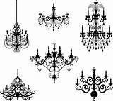 Chandeliers sketch template