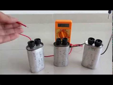check high voltage capacitor condenser  multimeter youtube