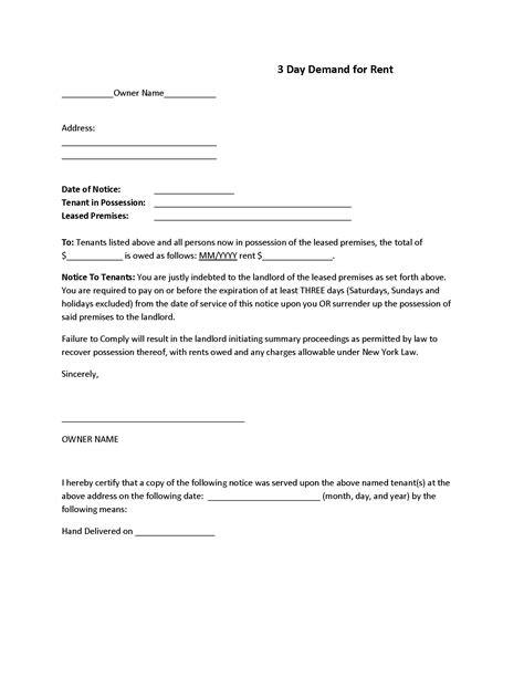 demand  rent letter template  authorization forms
