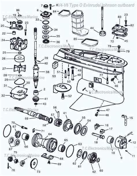 evinrude outboard parts diagram