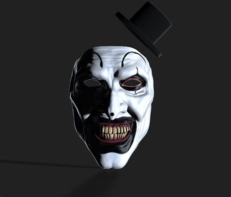 stl file art  clown mask terrifier  print design  downloadcults