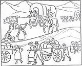 Coloring Pages Pioneer History Lds Wagon Drawing Printable Pioneers Kids Color Book Texas Mormon Improvement Transportation Communication Ancient Activities Sheets sketch template
