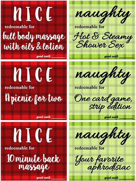 naughty or nice love coupons for couples naughty coupons for him for her digital download