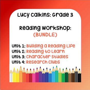 lucy calkins  grade reading workshop bundle  units tpt
