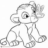 Lion King Coloring Pages Disney Simba Baby Printable Visit Halloween Print Cartoon Kids sketch template