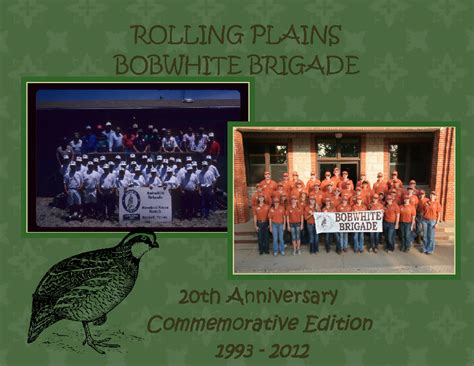 Rolling Plains Bobwhite Brigade 20th Anniversary