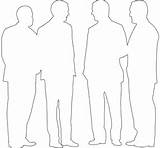 Groomsmen Silhouette Silhouettes Vector Outline Coloring Pages Svg Paper sketch template