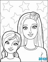 Coloring Barbi Fargelegging Sister Greatestcoloringbook Hellokids sketch template