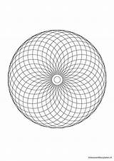 Kleurplaten Volwassen Volwassenen Circle Mandalas Shapes Sacred Geometry sketch template