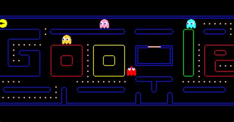 interactive google doodle celebrates pac mans  wired
