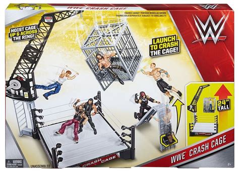 wwe wwf crash cage play set mattel  dnv  sale  ebay