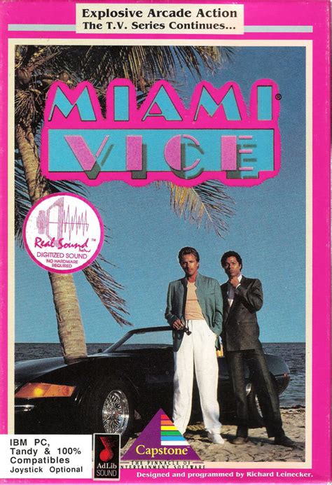 Miami Vice 1989 Box Cover Art Mobygames