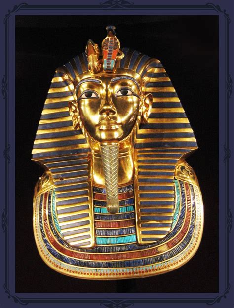 Golden Funerary Mask Exhibition Egyptian Artifacts
