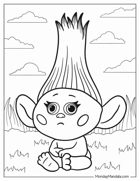 coloring pages  trolls