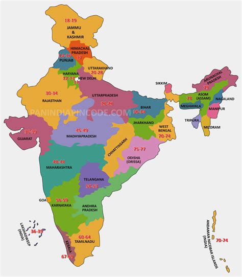 pincode map  india pan india pincode