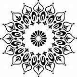 Mandala Stencil 1221 Bundles sketch template