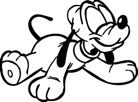 nice baby pluto happy coloring page cartoon coloring pages coloring