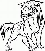 Cachorro Perro Creepypasta Monstruo Colorironline sketch template