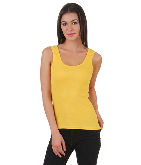 buy q rious yellow camisoles online at best prices in india snapdeal