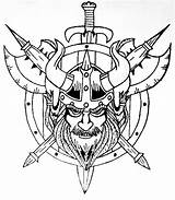 Tattoo Vikings Norse Celtic Swords Axes Shields Basemenstamper Tattoodaze sketch template