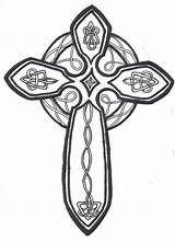 Celtic Cross Coloring Pages Printable Crosses Designs Irish Catholic Color Getcolorings Patterns Deviantart Knot sketch template